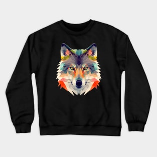 Polygon Wolf Head Crewneck Sweatshirt